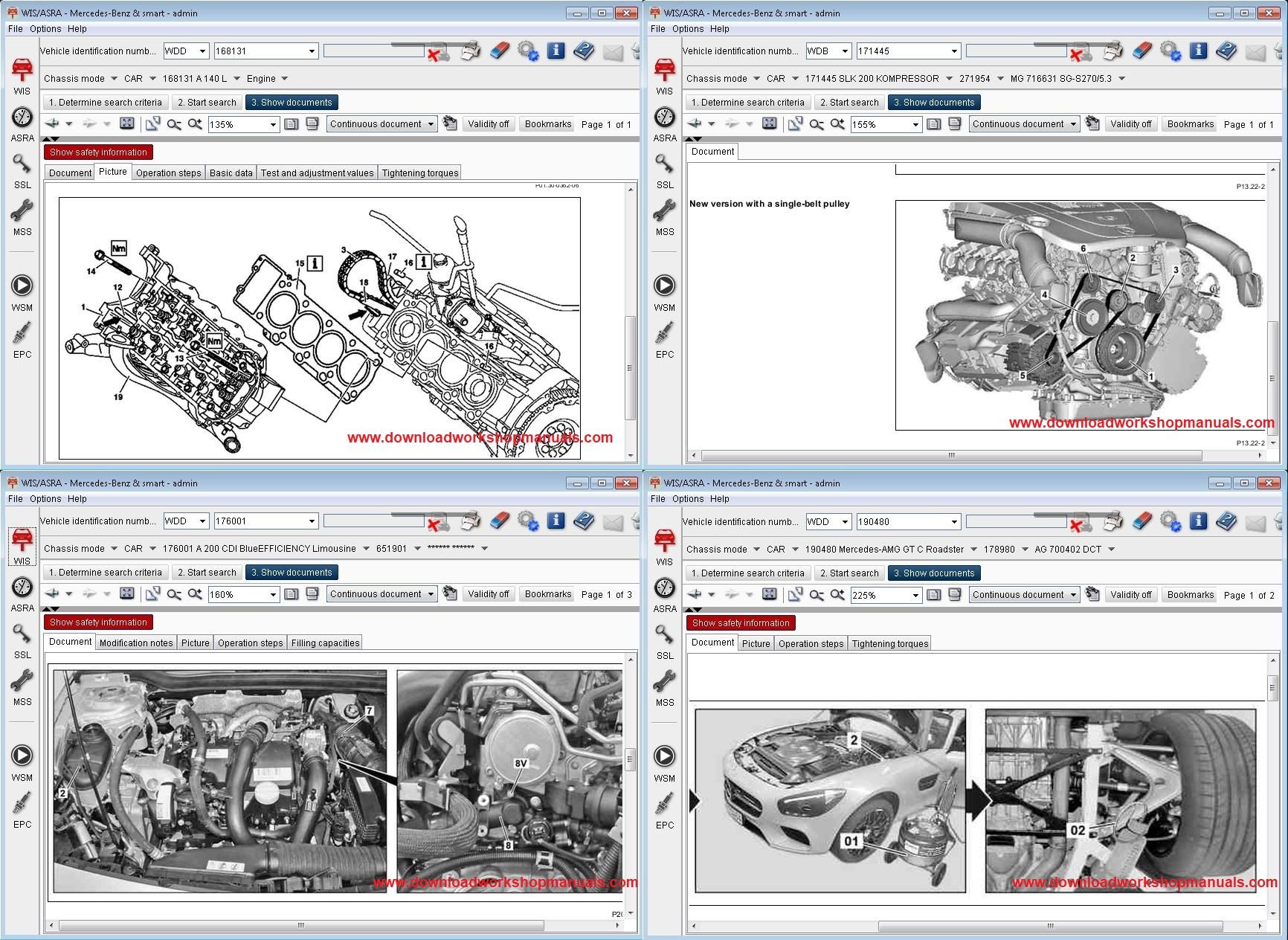 Mercedes GL Class Service Repair Workshop Manual engine
